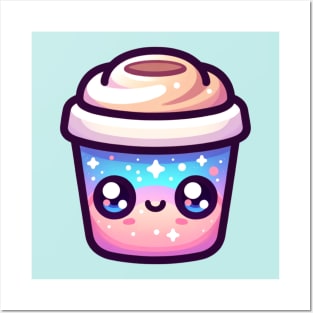 Cute Kawaii Cup Cake Posters and Art